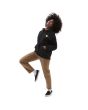 Mujer con sudadera de capucha Vans Mar Mar Radically Happy negra lateral