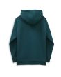Sudadera con capucha Vans OTW azul turquesa para niños de 8 a 14 años posterior