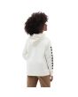 Mujer con Sudadera de capucha Vans BFF Wyld Tangle Poppy blanca con flores posterior