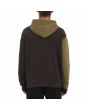 Hombre con sudadera de capucha Volcom Halfstone Po verde militar posterior