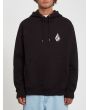 Hombre con sudadera de capucha Volcom Iconic Stone negra