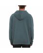 Hombre con sudadera de capucha Volcom Iconic Stone Dark Slate posterior