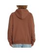 Hombre con Sudadera de forro polar con capucha Volcom Iconic Stone Mocha posterior