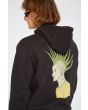 Hombre con sudadera de capucha Volcom FA Justin Hager negra estampado posterior