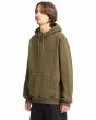Hombre con Sudadera de capucha Volcom Single Stone verde Sage Leaf lateral