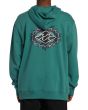 Hombre con sudadera de capucha Billabong Short Sands Billiard Turquesa espalda