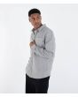 Hombre con camisa de franela Hurley Axe Flannel Gris lateral