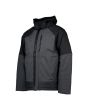 Chaqueta impermeable Hurley Knight Defender negra para hombre lateral