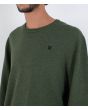 Hombre con jersey de punto Hurley Icon Light Verde Cargo cuello redondo