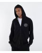Hombre con sudadera de capucha y cremallera Hurley Sider Negra