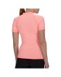 Mujer con Camiseta de protección solar UPF 50+ Hurley One and Only rosa espalda