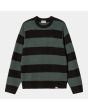 Jersey de punto Carhartt WIP Jagger Sweater verde a rayas para hombre