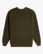 Jersey de lana Billabong Harbour Rib Verde Militar para hombre posterior