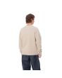 Hombre con suéter de lana Carhartt WIP Anglistic Sweater Speckled Moonbeam Blanco posterior
