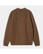 Jersey de lana Carhartt WIP Anglistic Sweater Marrón Tamarindo Moteado para hombre posterior