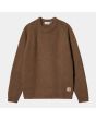 Jersey de lana Carhartt WIP Anglistic Sweater Marrón Tamarindo Moteado para hombre