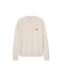 Jersey Carhartt WIP Madison Sweater beige con logo negro para hombre