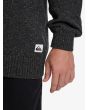 Hombre con jersey Quiksilver Slow Song Neppy Negro etiqueta