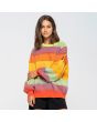 Mujer con jersey oversize Santa Cruz Strip Rainbow Knit Multicolor