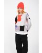 Mujer con Jersey Volcom Abstrackom Multicolor frontal