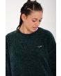 Mujer con Jersey cuadrado Volcom Bubble Tea Ponderosa Pine cuello