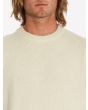 Hombre con Jersey Volcom Ledthem blanco cuello