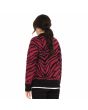 Mujer con Jersey grueso Volcom Zebra Wine posterior
