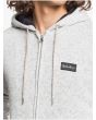 Sudadera polar sherpa con capucha y cremallera gris Quiksilver Keller para Hombre cordón