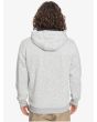 Sudadera polar sherpa con capucha y cremallera gris Quiksilver Keller para Hombre posterior