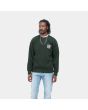 Hombre con Sudadera Carhartt WIP Label State Flag Sweat verde