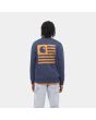 Hombre con Sudadera Carhartt WIP Label State Flag Sweat Azul posterior
