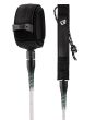 Puño antideslizante y salvacantos de Invento Creatures Reliance Pro 8' White Speckle Black para surf en olas medianas