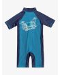 Mono de protección solar UPF 50+ Quiksilver Spring Boy Azul para niños de 3 a 6 años