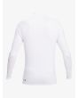 Licra de manga larga Quiksilver All Time con protección solar UPF 50 blanca para hombre posterior