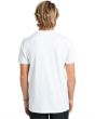 Hombre con Camiseta de manga corta de protección solar UPF 50 blanca posterior