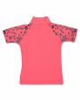 Camiseta de protección solar UPF 50+ Rip Curl Mini Anak coral para niña posterior