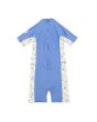 Licra de protección solar UPF 50 Rip Curl UV Spring azul para niñas de 2 a 6 años posterior