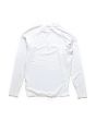 Camiseta técnica de surf Deus Baylands Chest Rash Vest UPF 50 Blanca para hombre posterior