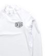 Camiseta técnica de surf Deus Baylands Chest Rash Vest UPF 50 Blanca para hombre logo
