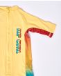 Licra de protección solar UPF 50+ Rip Curl Mumma amarilla para niños de 0 a 6 años cremallera
