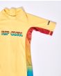 Licra de protección solar UPF 50+ Rip Curl Mumma amarilla para niños de 0 a 6 años logo