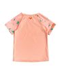 Camiseta de protección solar Roxy Salty But Sweet UPF 50+ Peach para niñas de 2 a 7 años posterior