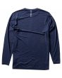 Camiseta de protección solar de manga larga Vissla Twisted Eco LS Rashguard azul marino oscuro jaspeado para hombre posterior