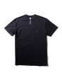 Camiseta de protección solar UV 50 Vissla Twisted Eco Rashguard Negra para hombre posterior