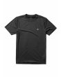 Camiseta de protección solar Vissla Twisted Eco Rashguard Negro Brezo para hombre