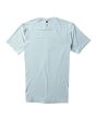 Camiseta de protección solar Vissla Twisted Eco Rashguard azul celeste para hombre posterior