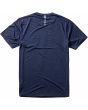 Camiseta de protección solar Vissla Twisted Eco Rashguard azul marino oscuro para hombre posterior