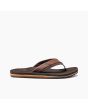 Chanclas de cuero vegano Reef Cushion Dawn marrones para hombre lateral