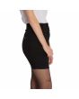 Mujer con minifalda Vaquera Volcom Weellow Denim Negra lateral