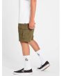 Pantalón Corto Cargo Volcom Miter Iii Cargo 20" verde militar para Hombre izquierda